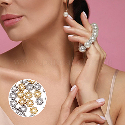 60 шт. 2-х цветные разделительные бусины из нержавеющей стали 304&nbsp;STAS-HY0001-49