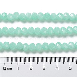 Запекание расписных стеклянных бусин с имитацией нефрита&nbsp;LS-DGLA-A034-J10mm-A22