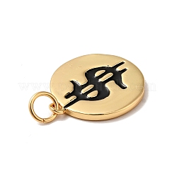 Подвески из латуни с эмалью в стойку&nbsp;KK-H431-27G