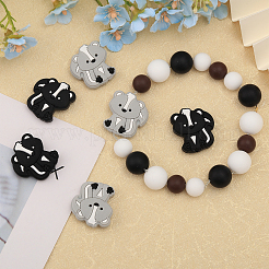 16 шт. 2 цвета сканк пищевые экологически чистые силиконовые бусины&nbsp;SIL-CA0003-03