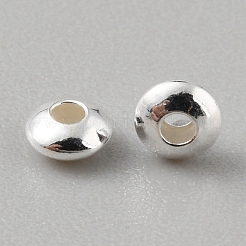 925 стерлингов серебряные шарики Spacer&nbsp;STER-WH0015-01A-S