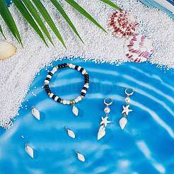 80 шт. 3 стиля спиральных подвесок-ракушек&nbsp;FIND-SC0012-93