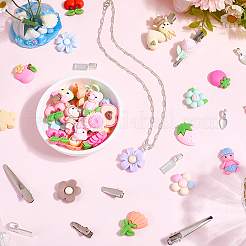 Наборы для изготовления заколки для волос из кожи аллигатора своими руками&nbsp;DIY-SC0031-99