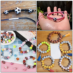 100 шт. Непрозрачные акриловые бусины&nbsp;MACR-SC0002-47