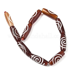 Нити бусин дзи в форме риса в тибетском стиле&nbsp;G-A269-A20-01