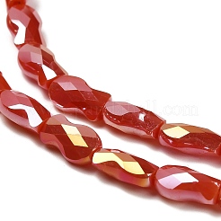 Стеклянные бусины с гальваническим покрытием &nbsp;EGLA-P066-01A-AB03