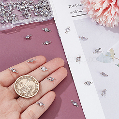 100 шт. латунные подвески-коннекторы с прозрачным кубическим цирконием&nbsp;FIND-UN0007-53