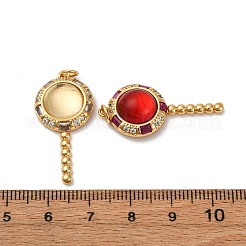 Латунные микро проложить кубического циркония подвески&nbsp;KK-U076-04G