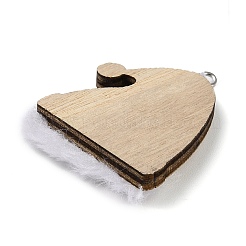 Рождественские незавершенные деревянные подвесные украшения&nbsp;WOOD-D026-01D