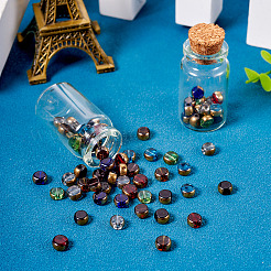 80шт 8 цвета гальванические стеклянные бусины&nbsp;GLAA-TA0002-64