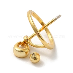 925 серебряная скоба в виде медальона в виде планеты&nbsp;STER-NH0001-55C-G