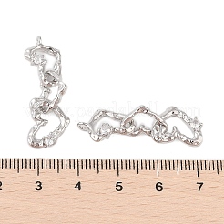 Латунные микропаве прозрачные подвески с фианитом&nbsp;KK-B111-03P