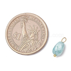 20 шт. непрозрачные стеклянные подвески с эффектом кракле&nbsp;PALLOY-JF03952-01