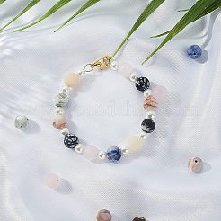 Бусины из натурального смешанного драгоценного камня&nbsp;G-NB0001-82