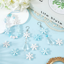 36 шт. двухцветные светящиеся непрозрачные акриловые бусины&nbsp;OACR-SC0002-77