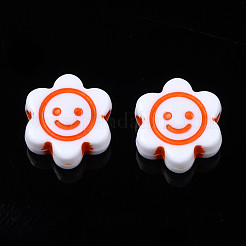 Непрозрачные белые акриловые бусины&nbsp;MACR-N012-03-B01