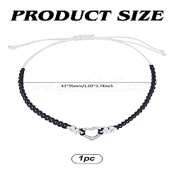 1шт регулируемые плетеные браслеты из нейлоновой нити для женщин&nbsp;BJEW-LP0003-16A