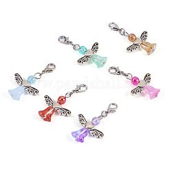 Украшение подвески из стекла и акрила в виде ангела&nbsp;HJEW-TAC0051