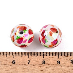 Фруктовая тема УФ-покрытие радужные переливающиеся акриловые бусины&nbsp;PACR-CJC0007-06A