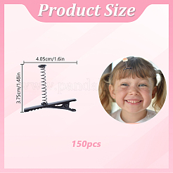 Металлические заколки из кожи аллигатора&nbsp;OHAR-WH0021-95A