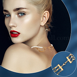 8 шт. 2-х цветные многорядные застежки из нержавеющей стали марки 304 с карабинами&nbsp;FIND-UN0001-65