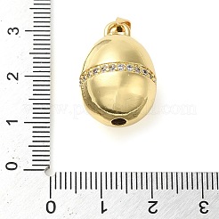 Покрытие стойки латунь микропаве прозрачные подвески из кубического циркония&nbsp;KK-C047-09G