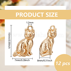 12шт латунные подвески&nbsp;KK-BC0014-93