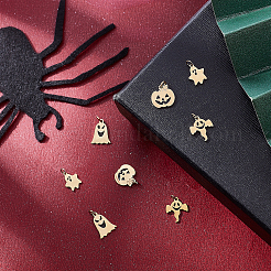 8 шт. 4 стиля эмалевых подвесок из хирургической нержавеющей стали 316&nbsp;STAS-BBC0001-17