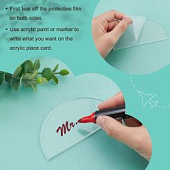 24шт акриловая свадебная карточка&nbsp;AJEW-FG0002-07