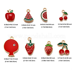 40шт 8 стиля подвески из сплава с эмалью&nbsp;ENAM-FP0002-81