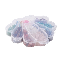 8 стили бусины из натуральных и синтетических смешанных драгоценных камней&nbsp;G-YW0001-17