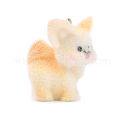 Флокированные подвески из непрозрачной смолы&nbsp;LS-RESI-I353-02P-05