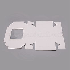 Прямоугольник с мраморным узором картонная складка подарочная коробка&nbsp;LS-CON-WH0257-39