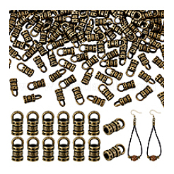 200 шт. наконечник шнура из цинкового сплава в тибетском стиле&nbsp;FIND-PH0028-31AB