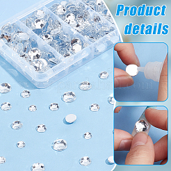 430шт 5 вида пластиковых кабошонов&nbsp;FIND-PH0021-48A