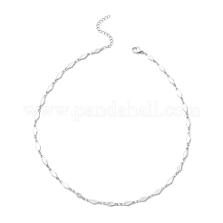 Цепочки из нержавеющей стали 304 с ромбовидными звеньями&nbsp;NJEW-JN05205-02