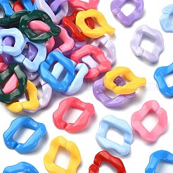 180шт 9 цвета акриловое связующее кольцо&nbsp;MACR-CJ0001-51