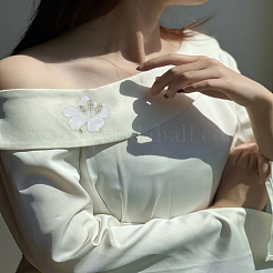 1 шт. брошь-булавка в виде цветка со стразами&nbsp;JEWB-LP0004-88