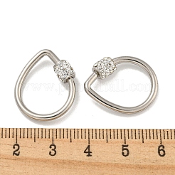 Брелоки с винтовым карабином из нержавеющей стали 304&nbsp;STAS-C092-02D-P