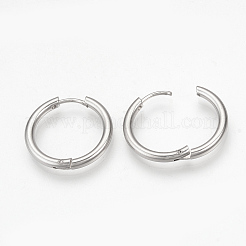 Серьги-кольца Huggie Hoop из нержавеющей стали 201&nbsp;LS-MAK-R021-19mm