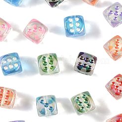 20шт УФ-покрытие прозрачные акриловые бусины&nbsp;OACR-FS0002-39