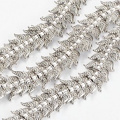 Крыло тибетский стиль сплава бисер пряди TIBEB-D039-01AS-LF