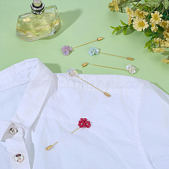 5 шт. булавки для лацкана из сплава незабудки&nbsp;JEWB-PH01277