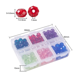 Набор для изготовления браслета из прозрачных бусин своими руками&nbsp;DIY-YW0004-40