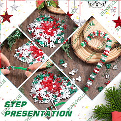 1000шт 4 цвета пластиковые бусины&nbsp;KY-SC0002-20