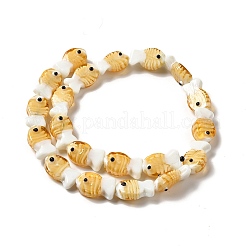 Бусы лэмпворк ручной работы LAMP-G154-07C