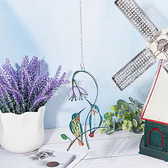 Подвесные украшения из железной колибри&nbsp;AJEW-WH0261-89