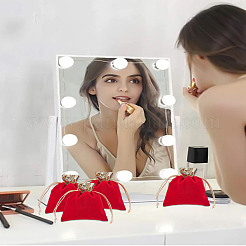 Прямоугольные бархатные мешочки для бижутерии&nbsp;ABAG-LP0001-23B-02