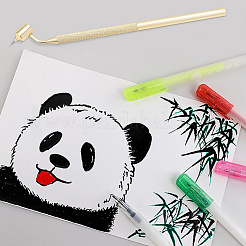 2шт алюминиевый наклонный тонкий маркер для рисования&nbsp;AJEW-GF0011-73