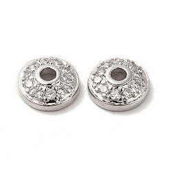 Латунные микро проложить кубического циркония бисером конус KK-E068-VF847-1